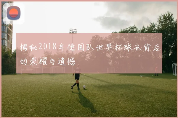 揭秘2018年德国队世界杯球衣背后的荣耀与遗憾