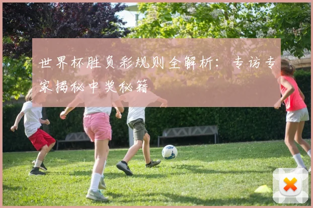 世界杯胜负彩规则全解析：专访专家揭秘中奖秘籍